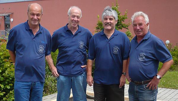 Dieter Willmann, Hans Gruber, Helmut Hofmann, Lothar Oberpriller v.l.