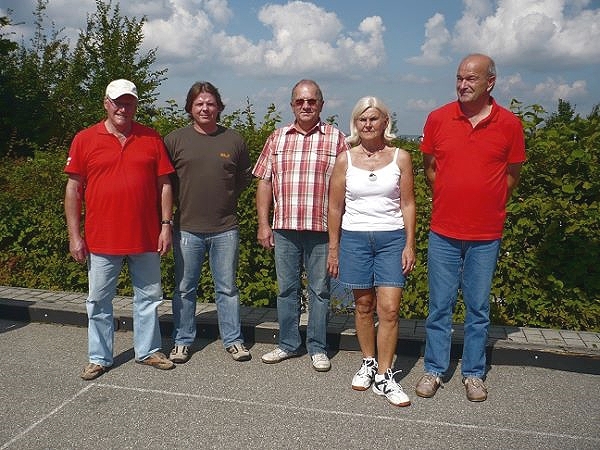 2. - Platz - Erwin Loibl, Thomas Preuß, Georg Gerner, Reinhilde Willman, Dieter Willamm v.l.